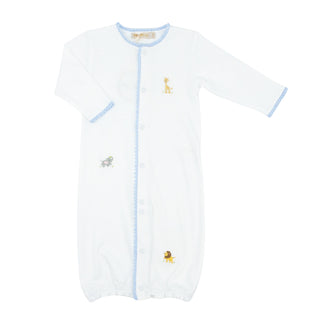 Converter Gown with Hand-embroidery and Crochet Trim - Safari