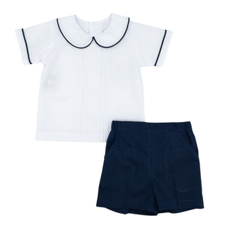 Boys Madison Short Set - Navy