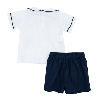 Boys Madison Short Set - Navy