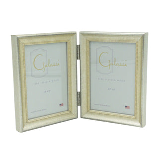 Double Vintage Silver Bead Frame