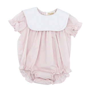 Girl Bubble with Square Collar - Pink