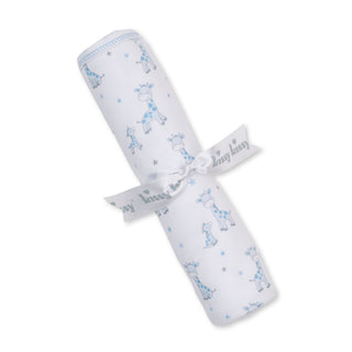 Printed Blanket - Blue Just Giraffes