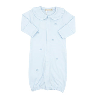 Girls Converter Gown with Hand-embroidery - Little Bows