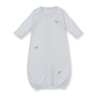 Converter Gown with Hand Embroidery - Scattered Dinosaur