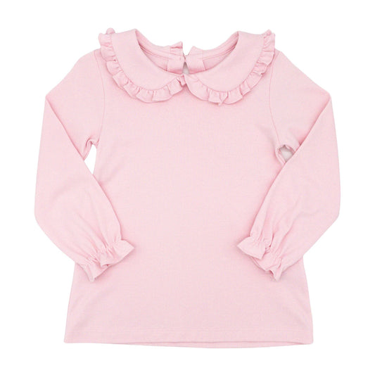 Knit Peter Pan Blouse - Light Pink - FINAL SALE