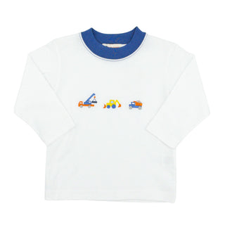 Boys Long-sleeve T-shirt with Embroidery - Construction