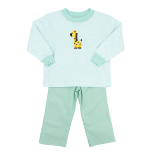 Boys Pant Set with Applique - Raffy Giraffy