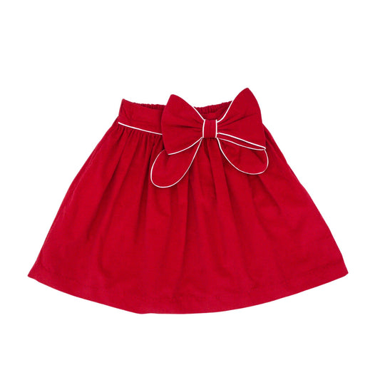 Corduroy Bow Skirt
