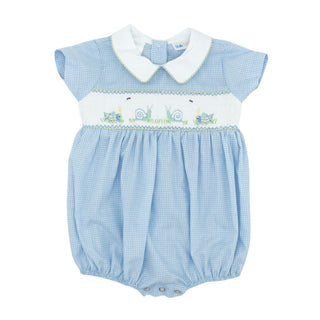 Noah Bubble with Hand-smocking - Snails