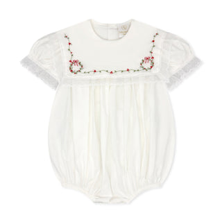 Girls Hope Chest Bubble with Embroidery - Wreaths