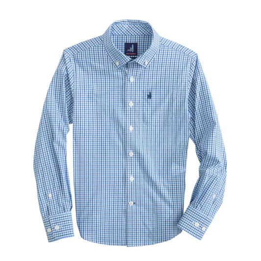 Acadia Long-sleeve Woven Button Down Shirt - Royal Plaid - FINAL SALE