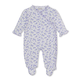 Printed Footie with Snaps- Cottage Roses