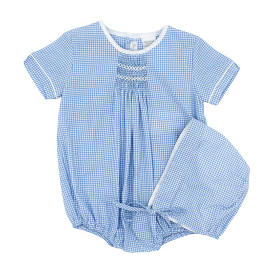 Boy Creeper Romper with Matching Hat