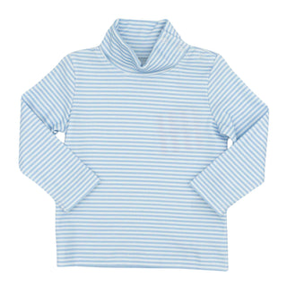 Tripp Turtleneck - Light Blue Stripe