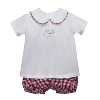 Boys Short Set with Team Embroidery - Alabama