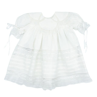 Charlie Heirloom Dress - Antique White with White