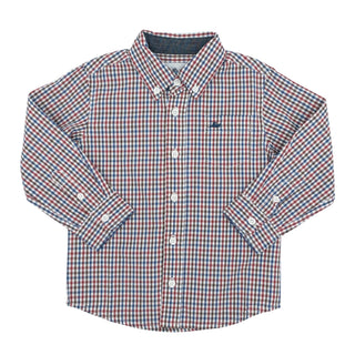 Button-down Shirt - Brown Plaid