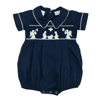 Blake Bubble with Hand-smocking - Nativity