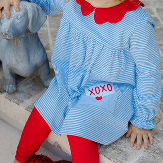 Girls Tunic Pant Set with Applique - Love Letters