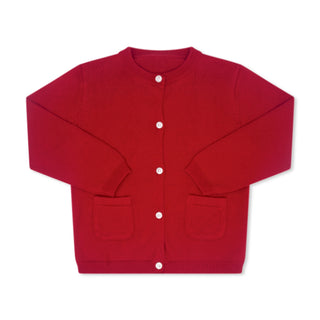 Burrow Button Down Cardigan - Red