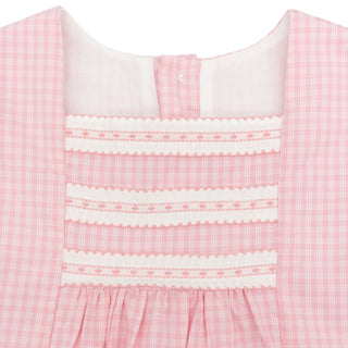 Millie A-line Dress - Pink Check