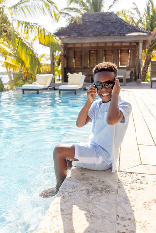 Prim & Proper Polo (Terrycloth) - Beale Street Blue