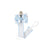 White with Millennium Blue