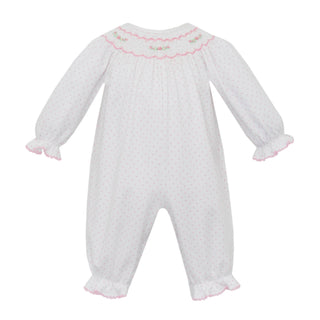 Monica Knit Romper with Smocking