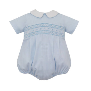 Stefan Collared Knit Bubble with Smocking