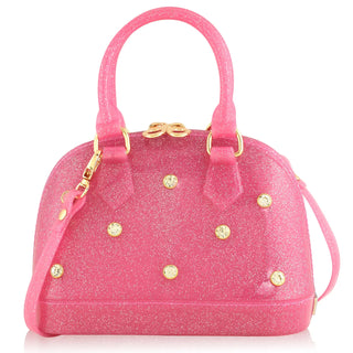 Cate Handbag with Rhinestones - Hot Pink Sparkle