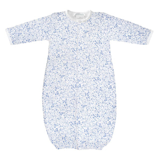 Printed Converter Gown - Blue Roses