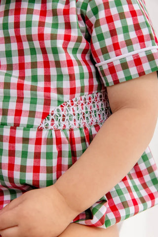 Brentley Bubble - Richmond Red & Kiawah Kelly Green Gingham