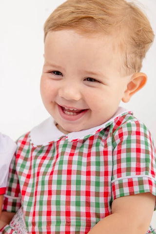 Brentley Bubble - Richmond Red & Kiawah Kelly Green Gingham