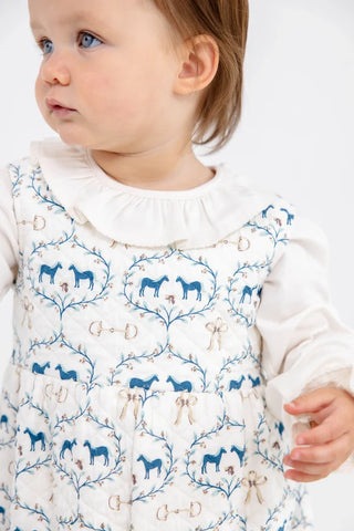 Long-sleeve Ramona Ruffle Shirt - Palmetto Pearl