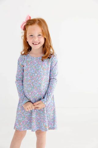Long-sleeve Polly Play Dress - Mountain Brook Mini Floral