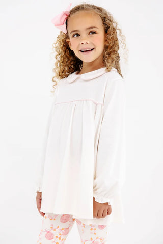Maudes A-line Top - Palmetto Pearl