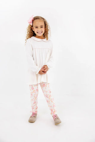 Maudes A-line Top - Palmetto Pearl