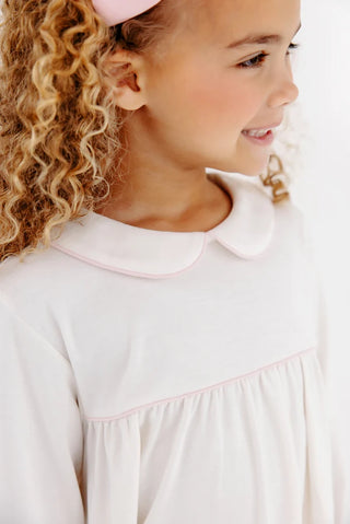 Maudes A-line Top - Palmetto Pearl