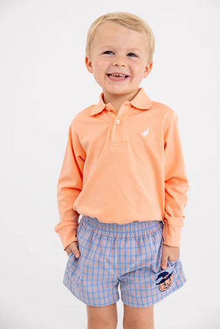 Long-sleeve Prim & Proper Polo - Seashore Sherbet