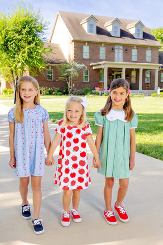 Frenchy Frock - Apples and Bows