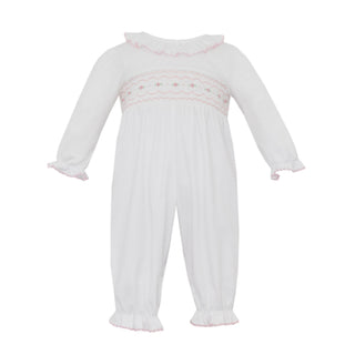 Girls Romper with Smocking - Natalie