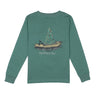 Jolly Boat on Marine Green