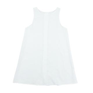 Mary Claire Heirloom Dress - Blue with Ecru