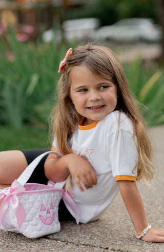 Mini Tote - Pink Jack O'lantern