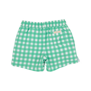 Tortola Swim Trunks - Gibson Island Green Gingham