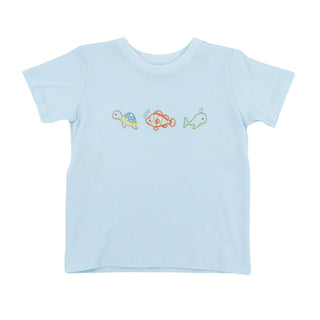Houston T-shirt with Hand-embroidery - Ocean Charms