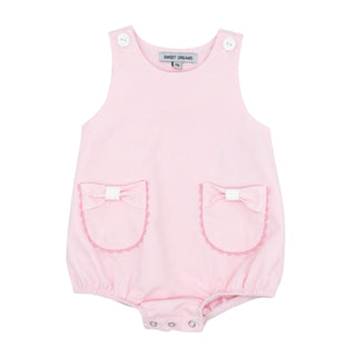Girl Bubble with Bow Pockets - Pink