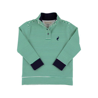 Pendeleton Popped Collar - Kiawah Kelly Green Stripe