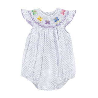 Savannah Bishop Bubble with Hand-smocking - Wings and Whimsy