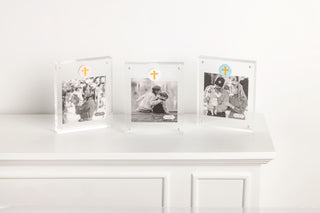 Cross Medallion Acrylic Frame